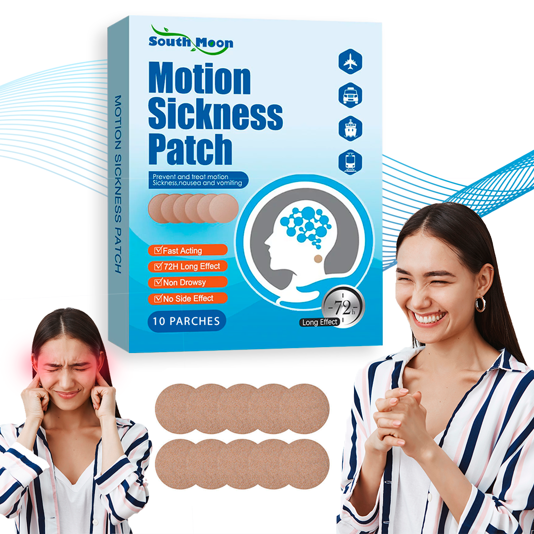 Parches Anti-Mareo y Vértigo South Moon – Alivio Natural Inmediato