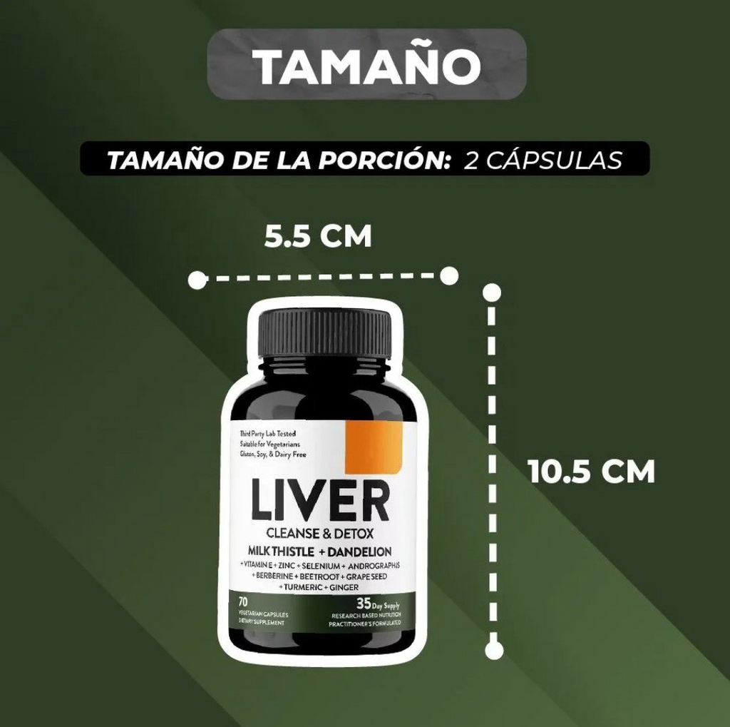 Liver Cleanse Detox - Limpia, protege y regenera tu hígado