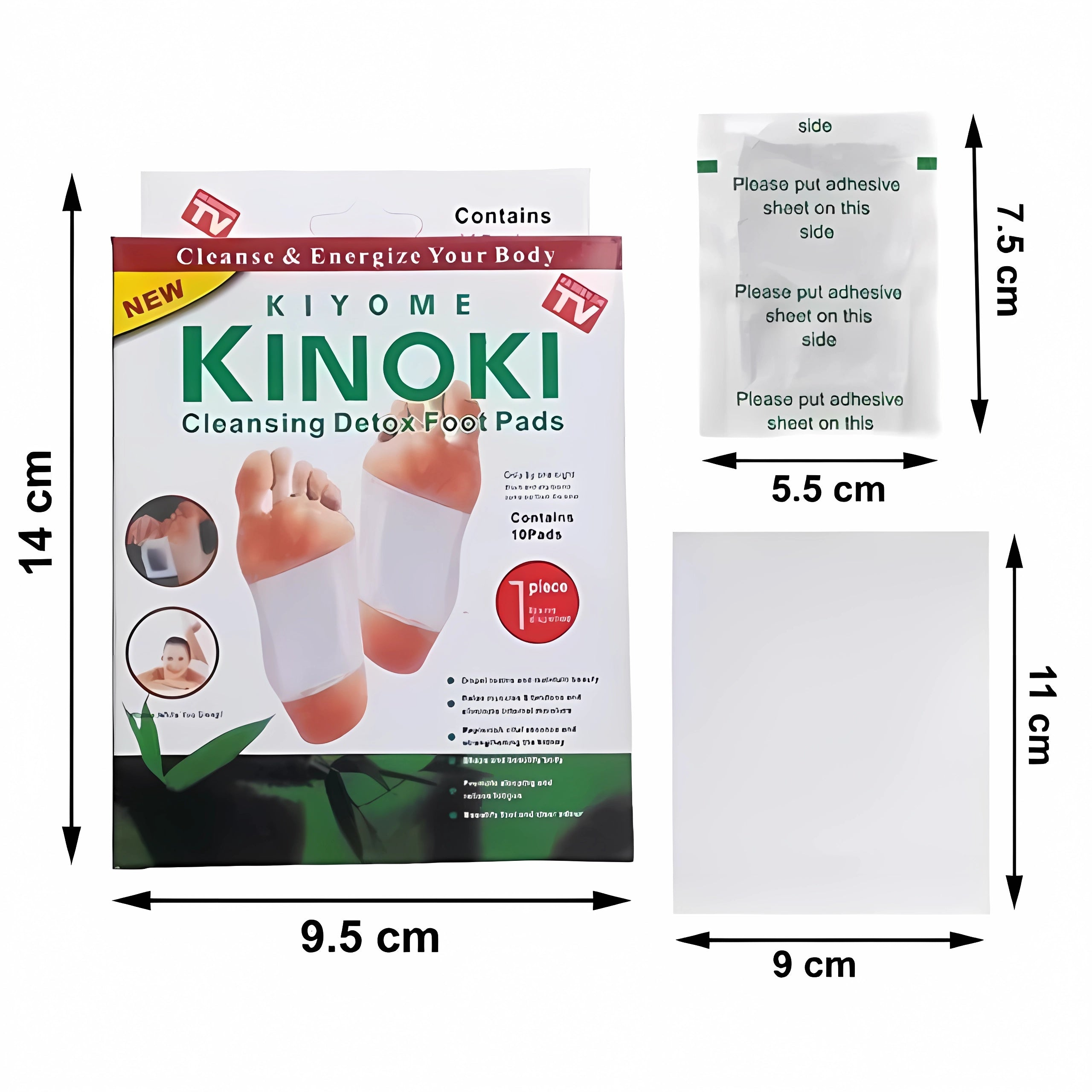 Caja x 10 Parches Kinoki™  - Limpia Toxinas Mientras Duermes