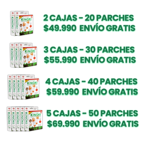 Caja x 10 Parches Kinoki  - Limpia Toxinas Mientras Duermes